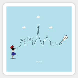 Paris Skyline Sticker